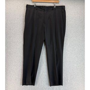 Santorelli Mens Black Wool Romeo Dress Pants Luxury Serge‎ Made In Italy Size 40